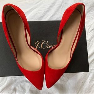 J. Crew Colette D’Orsay Suede Heels